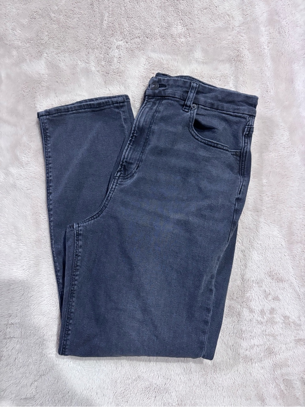 American Age Straight-Leg Jeans in Deep Navy Wash